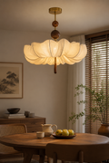 French Retro Pleated Fabric Ceiling Light