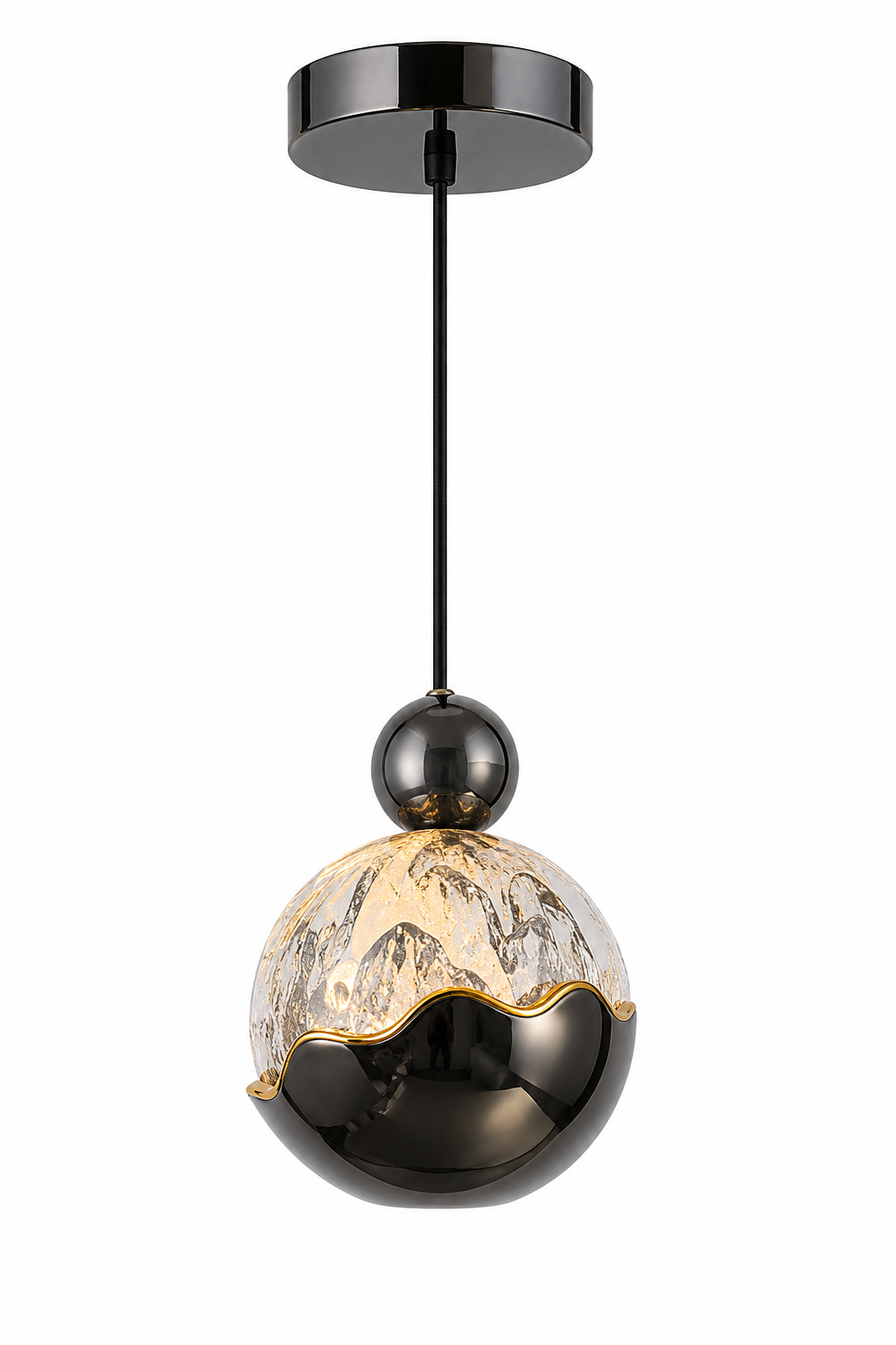 Modern Mountain Crystal Pendant Light