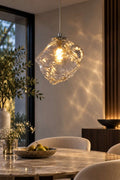 Modern Irregular Melted Glass Pendant Light