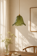 Vintage Lily Glass Pendant Light