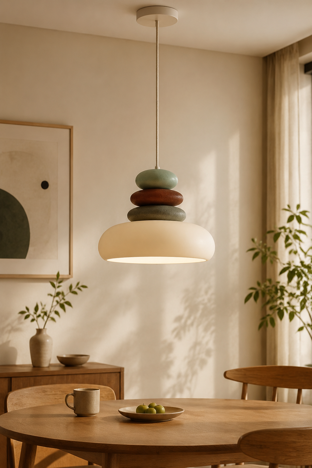 Zen Pebble Modern Minimalist Pendant Light