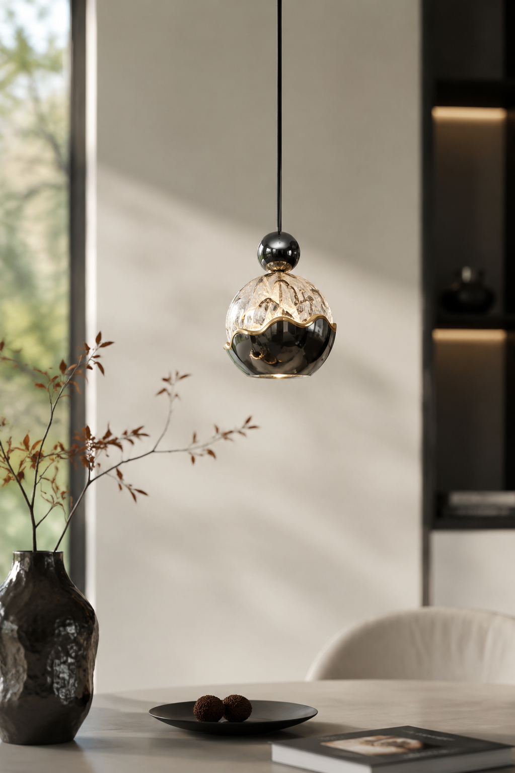 Modern Mountain Crystal Pendant Light